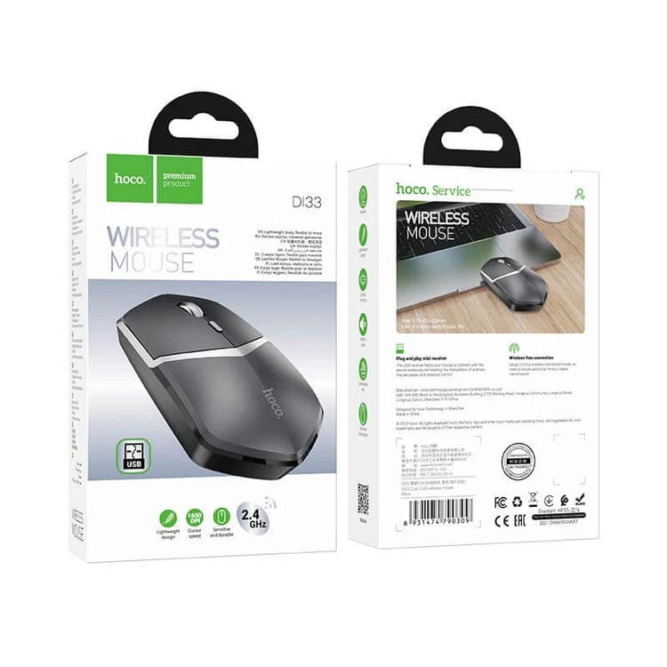 Myszka bezprzewodowa Hoco 2,4G DI33 czarna (1).jpg