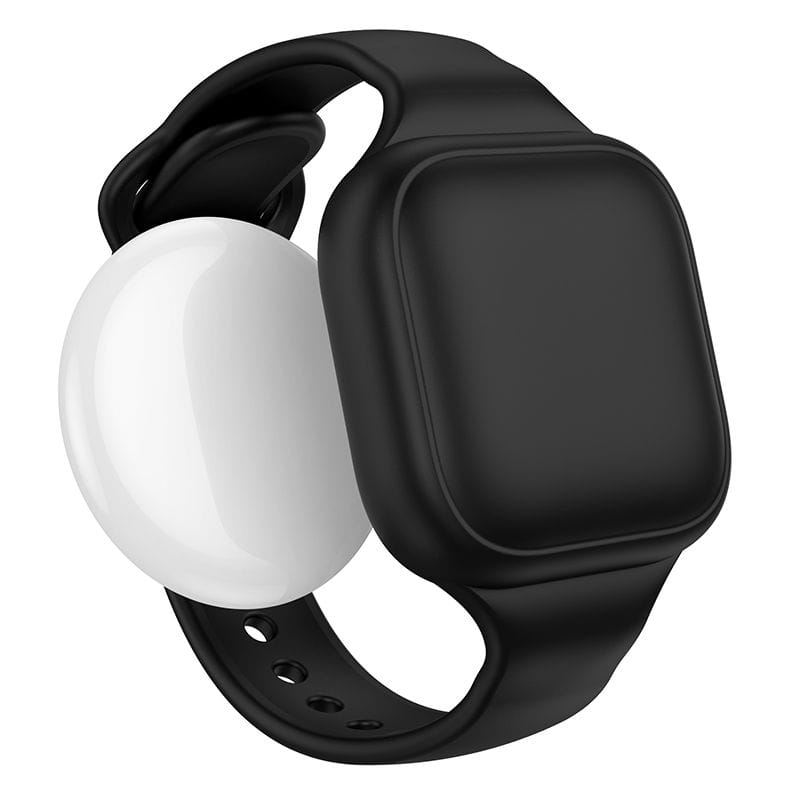Lokalizator zgodny z Apple Find My Hoco w formie opaski E91E czarny (5).jpg