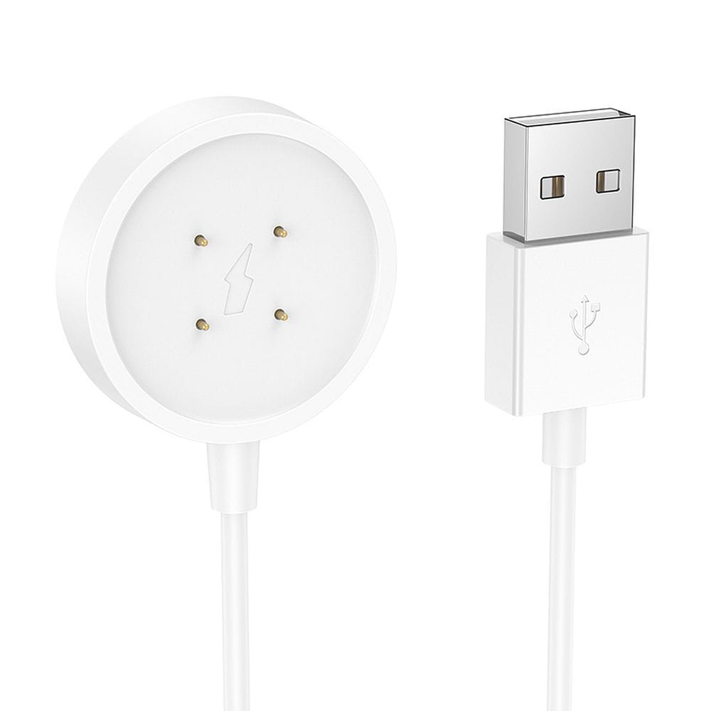Kabel do ładowania smartwatcha Hoco 0,6 m Y24 biały (4).jpg