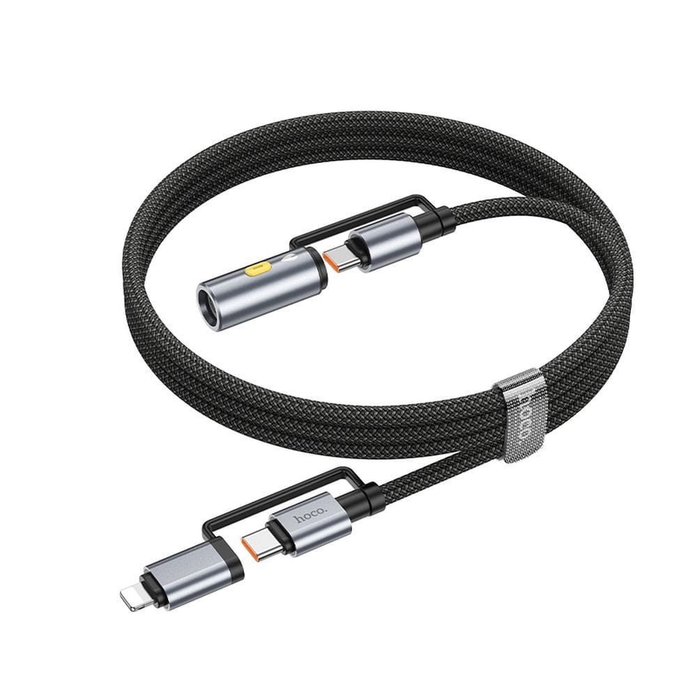 Kabel All-in-one USB C  Lightning do USB C  Zapalniczka samochodowa Hoco PD 3A 60W 1,2 m U138 1,2 m (4).jpg