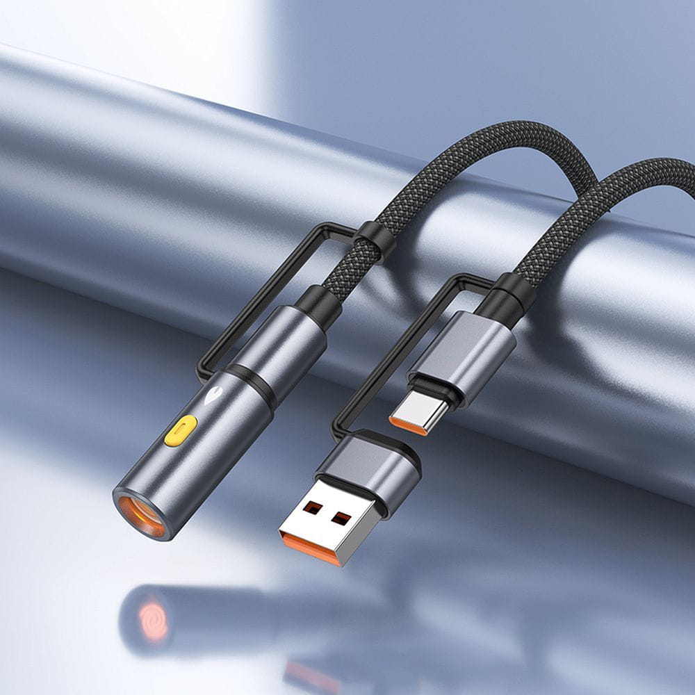 Kabel All-in-one USB A  USB C do USB C  Zapalniczka samochodowa Hoco 3A 60W 1,2 m U138 czarny (2).jpg