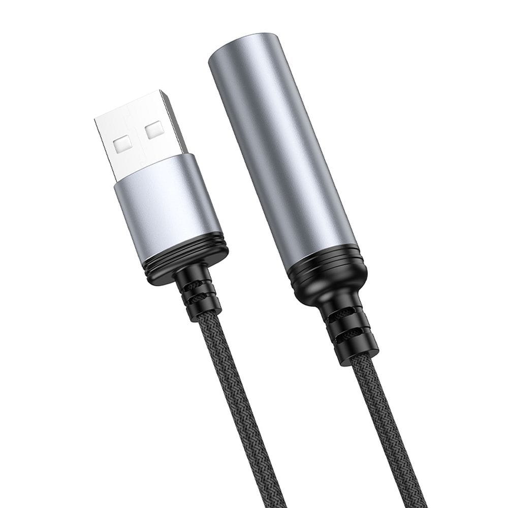 Adapter USB A do zapalniczka samochodowa Hoco 0,3 m UA30 czarny (4).jpg