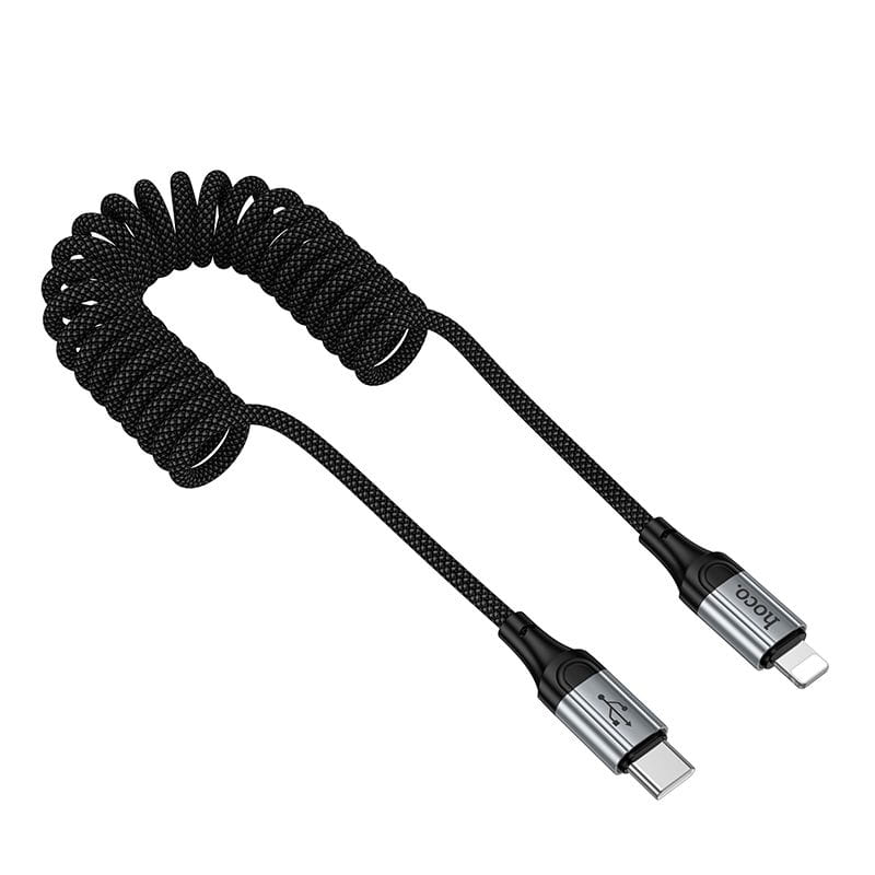 Kabel USB C do Lightning Hoco PD 2,4A 1,5 m X121 czarny (6).jpg