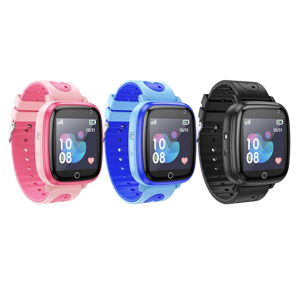 Smartwatch dla dzieci Hoco 1,44 2G z funkcją rozmowy Y100 niebieski (2).jpg