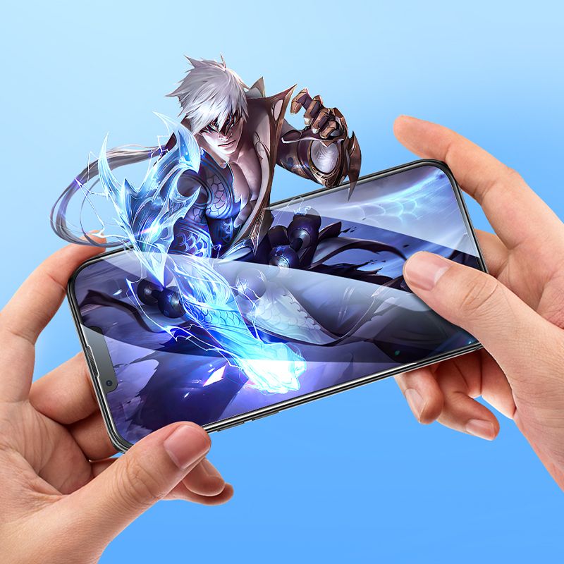 Szkło hartowane do iPhone 14 PLUS  13 PRO MAX Hoco HD 5D Guardian shield 10 sztuk G14 czarne (4).jpg
