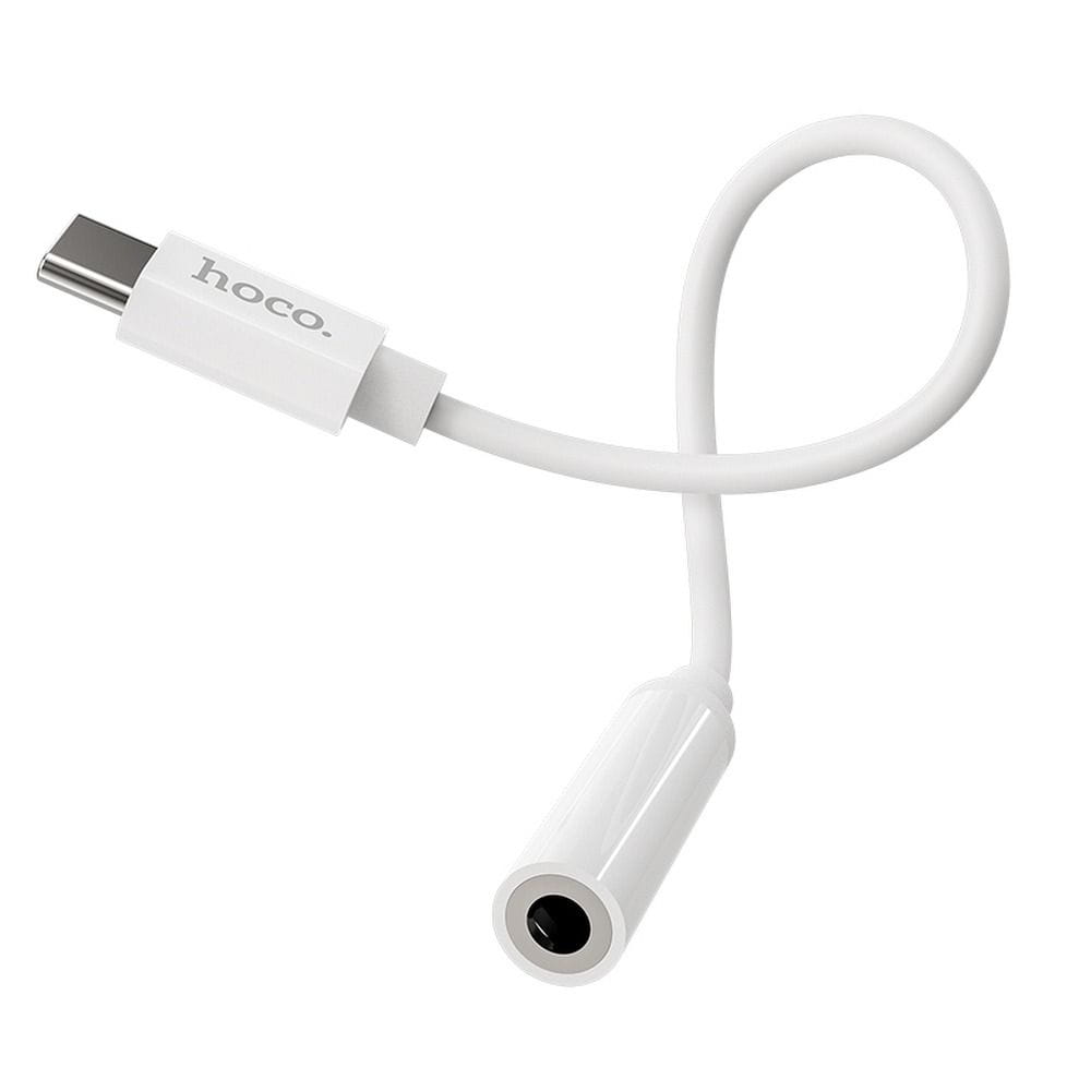 Adapter AUX USB C do Jack 3,5 mm Hoco LS30 biały (6).jpg