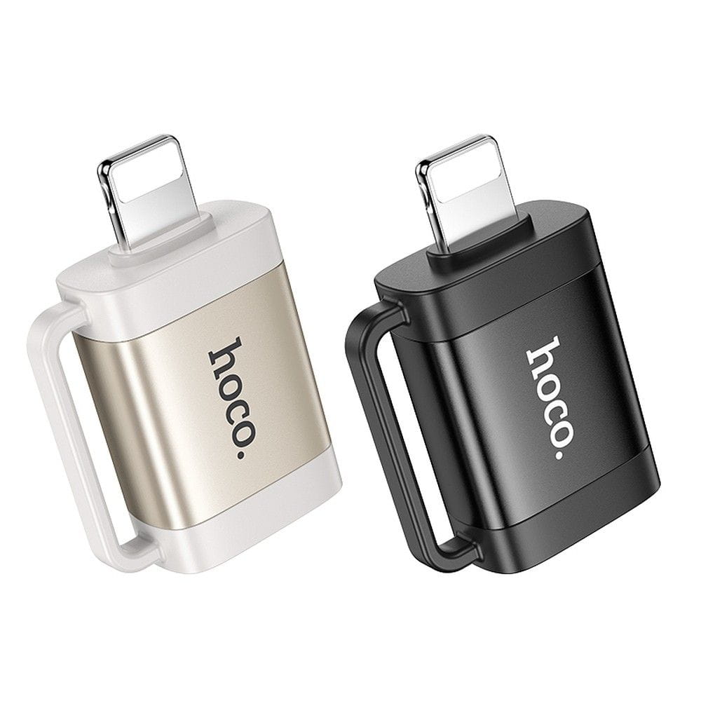 Adapter OTG Lightning do USB A Hoco UA31A czarny (3).jpg