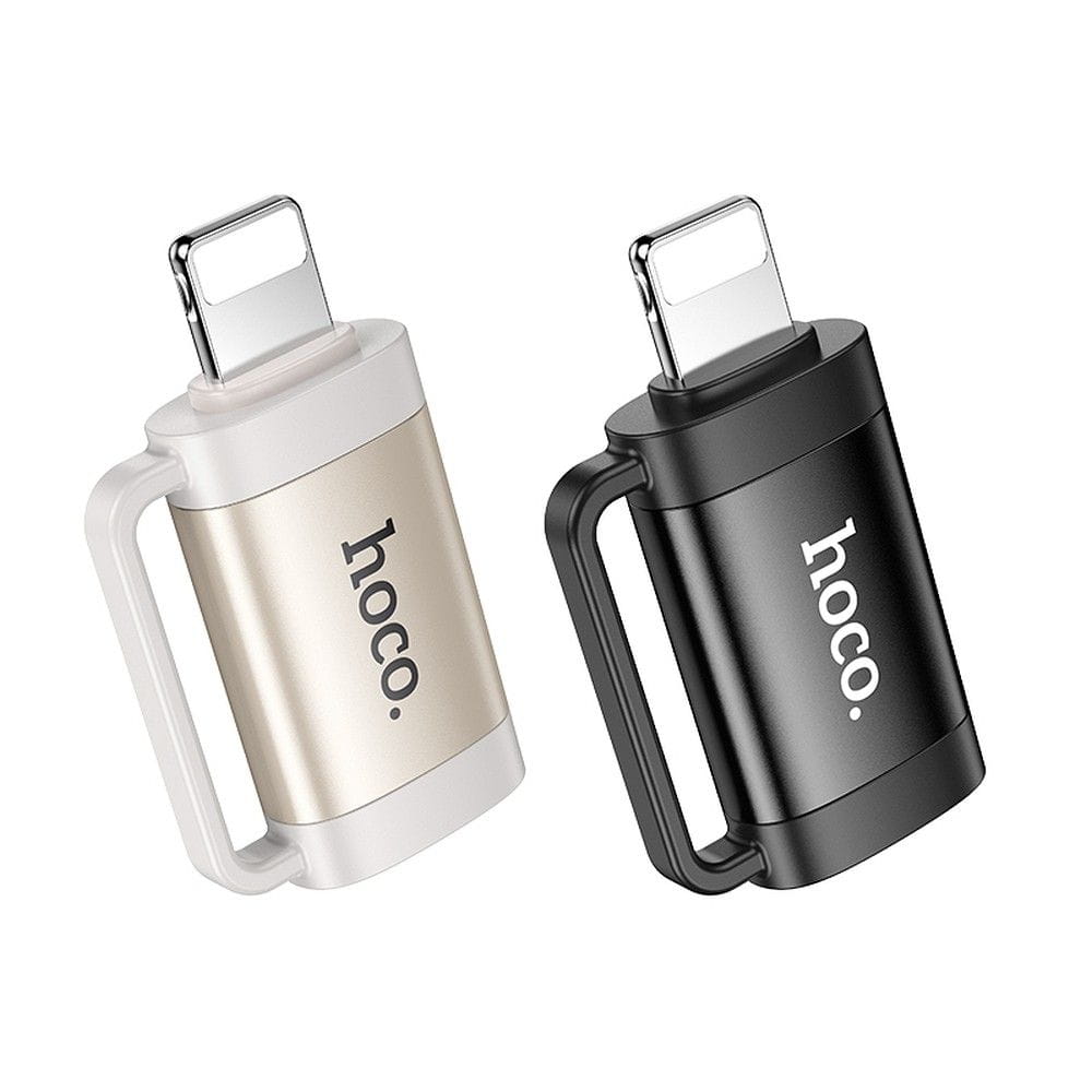 Adapter OTG Lightning do USB C Hoco 2A UA31B czarny (3).jpg
