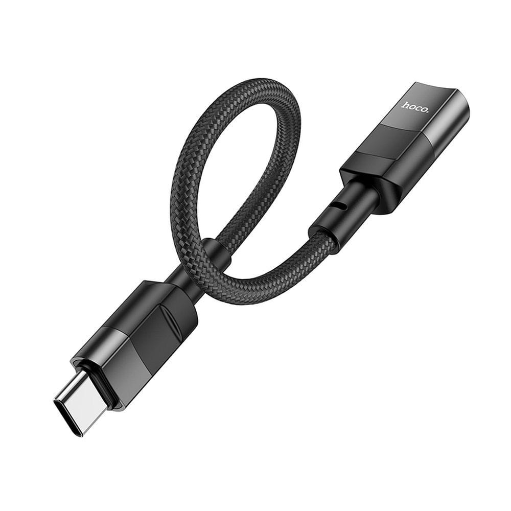 Adapter OTG USB C do Lightning Hoco 3A 0,1 m U107 czarny (8).jpg