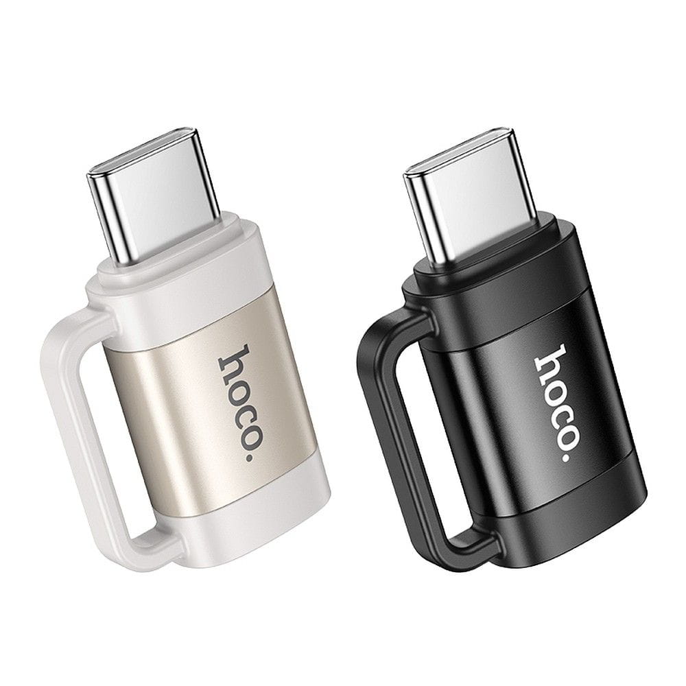Adapter OTG USB C do Lightning Hoco 3A UA31E czarny (2).jpg