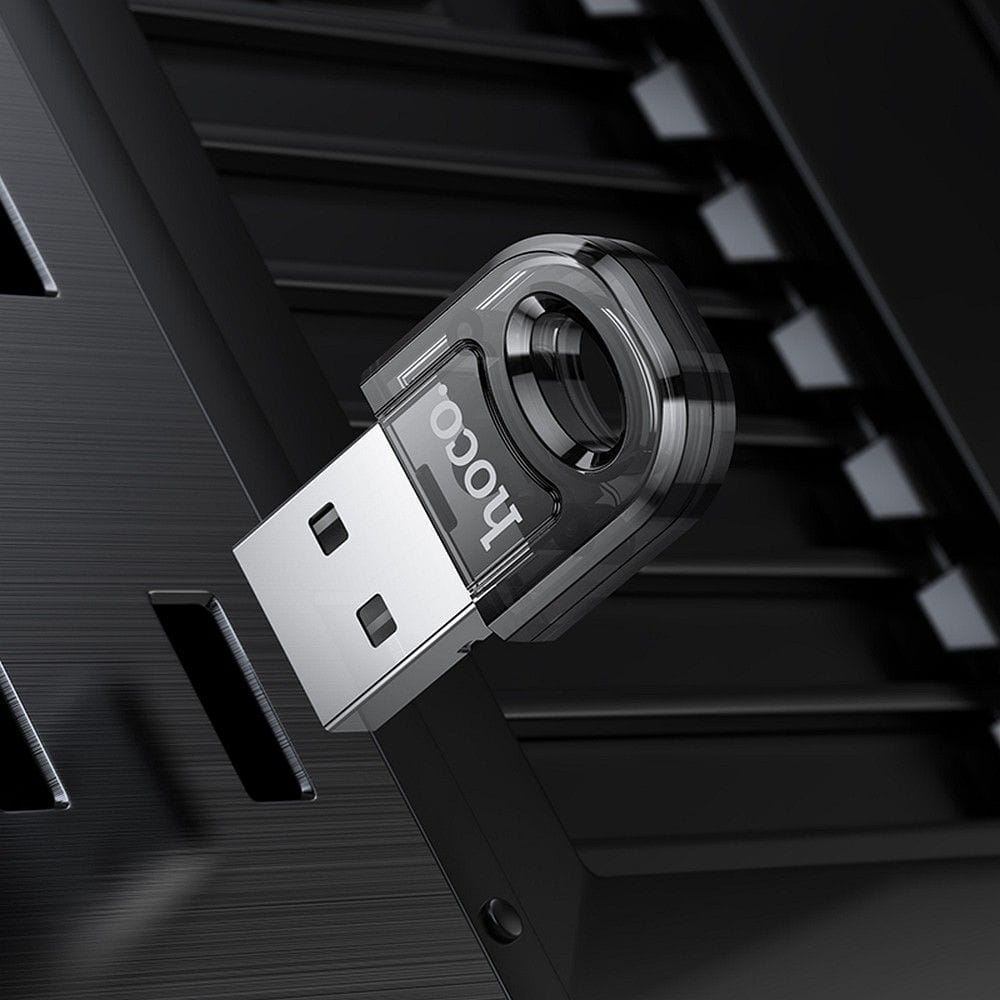Adapter USB A bluetooth Hoco UA28 transparentny czarny (2).jpg