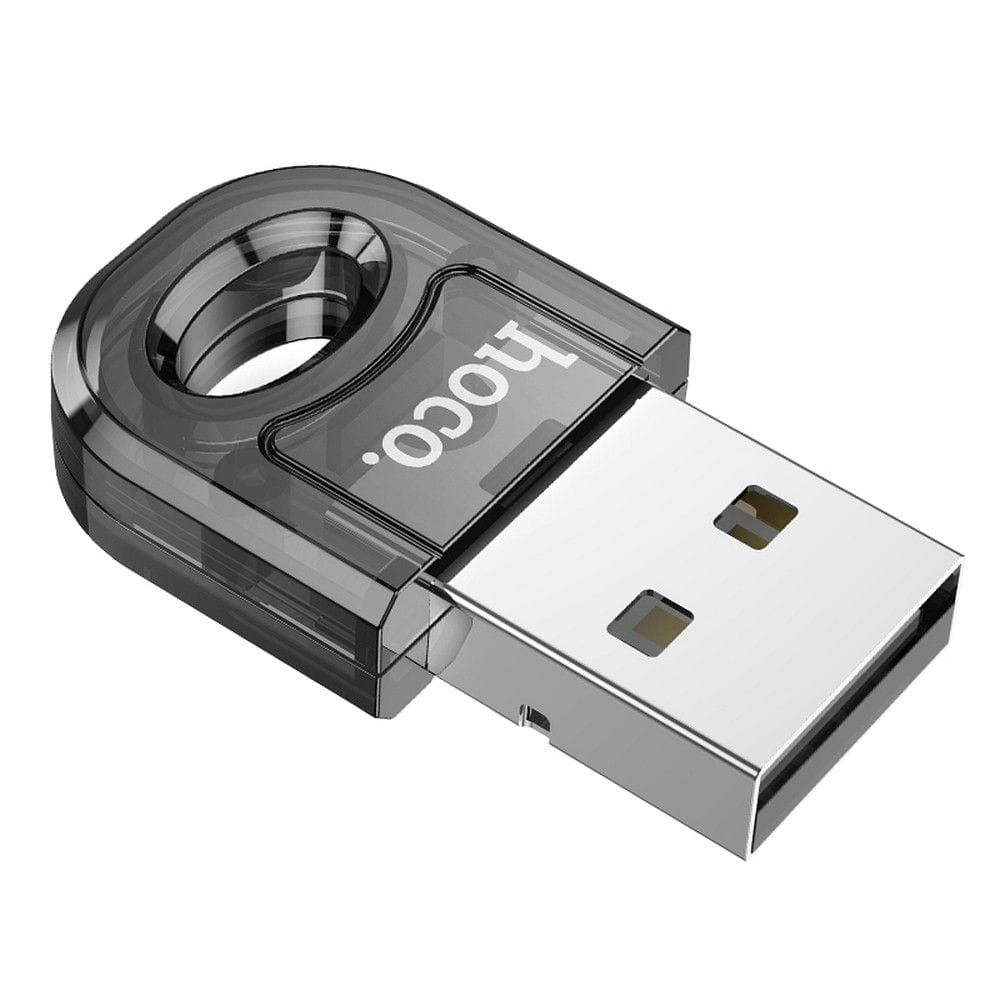 Adapter USB A bluetooth Hoco UA28 transparentny czarny (6).jpg