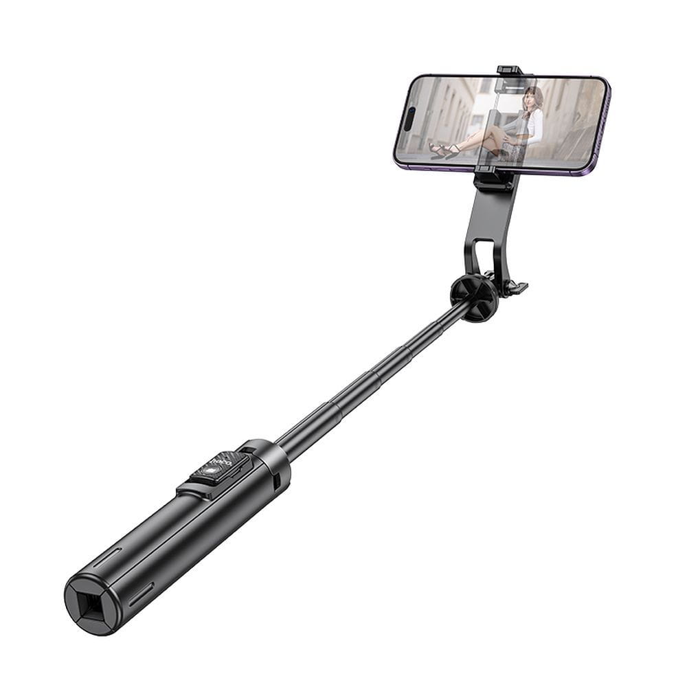 Selfie stick Hoco tripod z pilotem bezprzewodowym K21 czarny (8).jpg