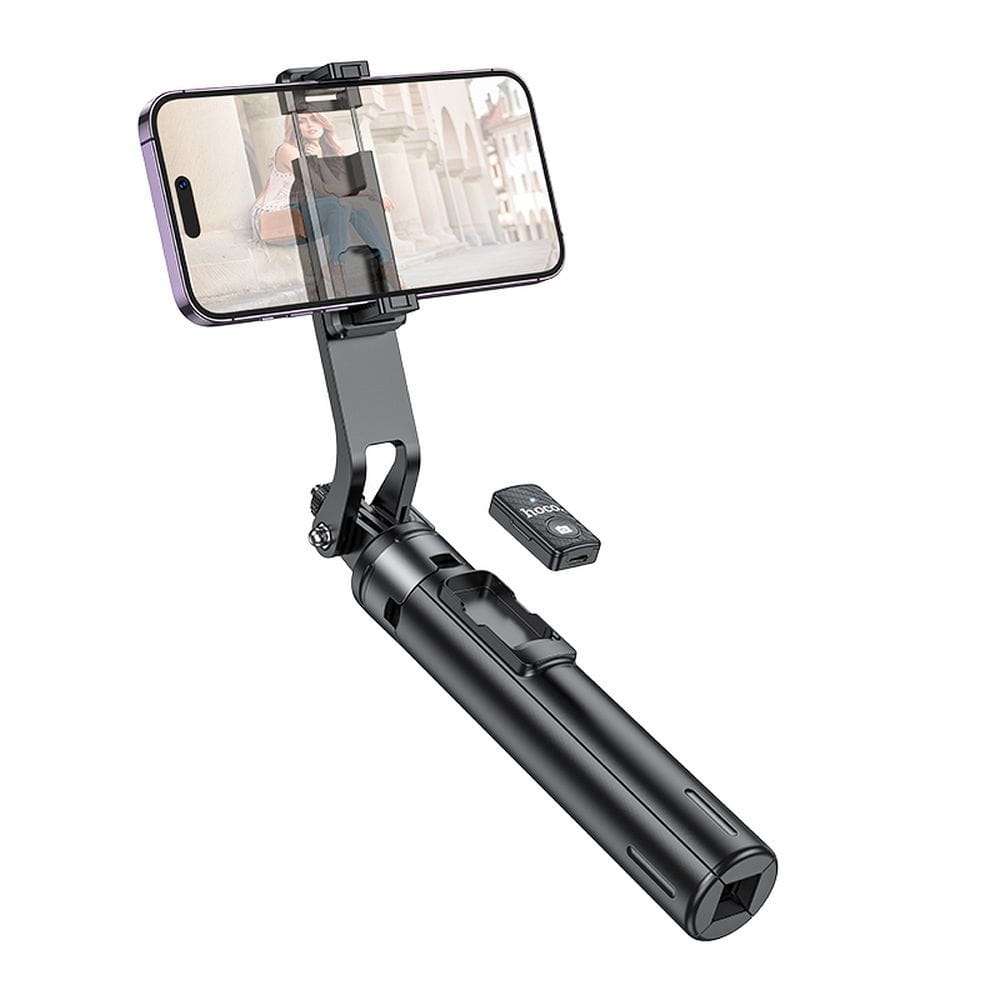 Selfie stick Hoco tripod z pilotem bezprzewodowym K21 czarny (9).jpg