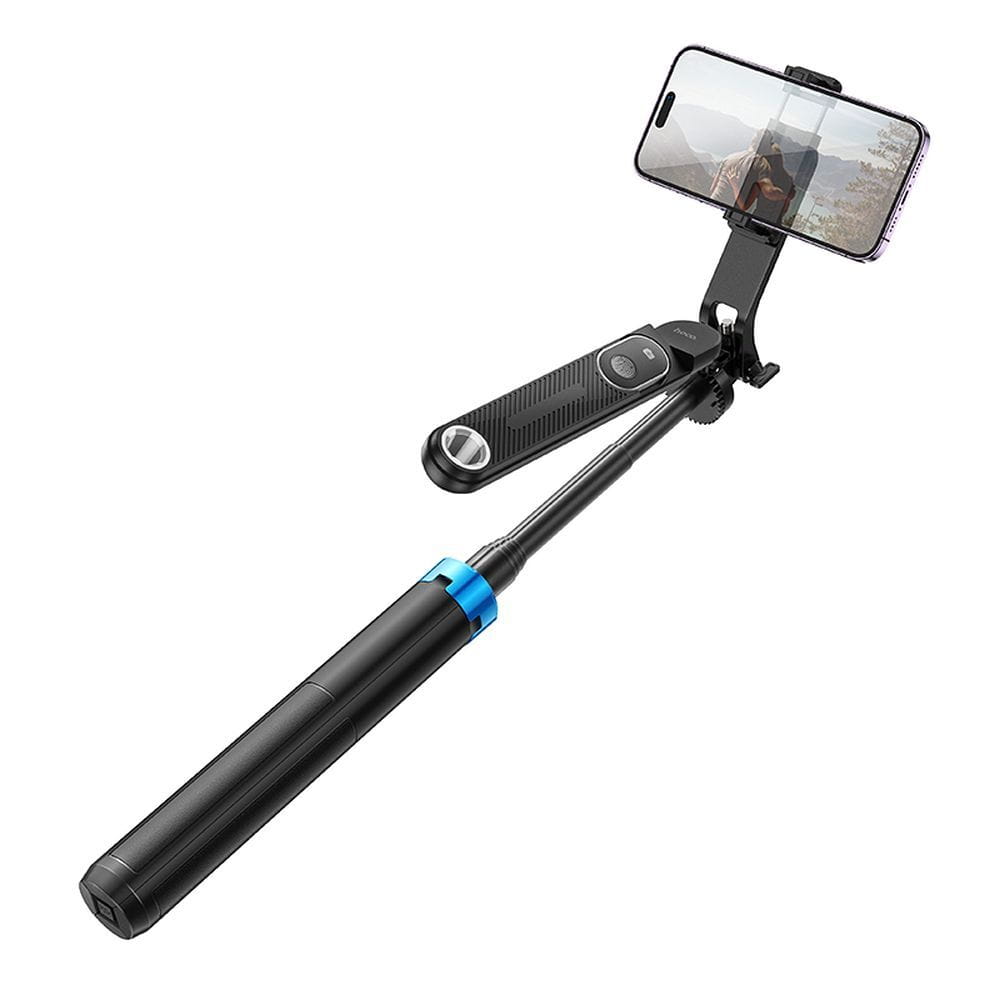 Selfie stick Hoco tripod z pilotem bezprzewodowym K22 czarny (7).jpg