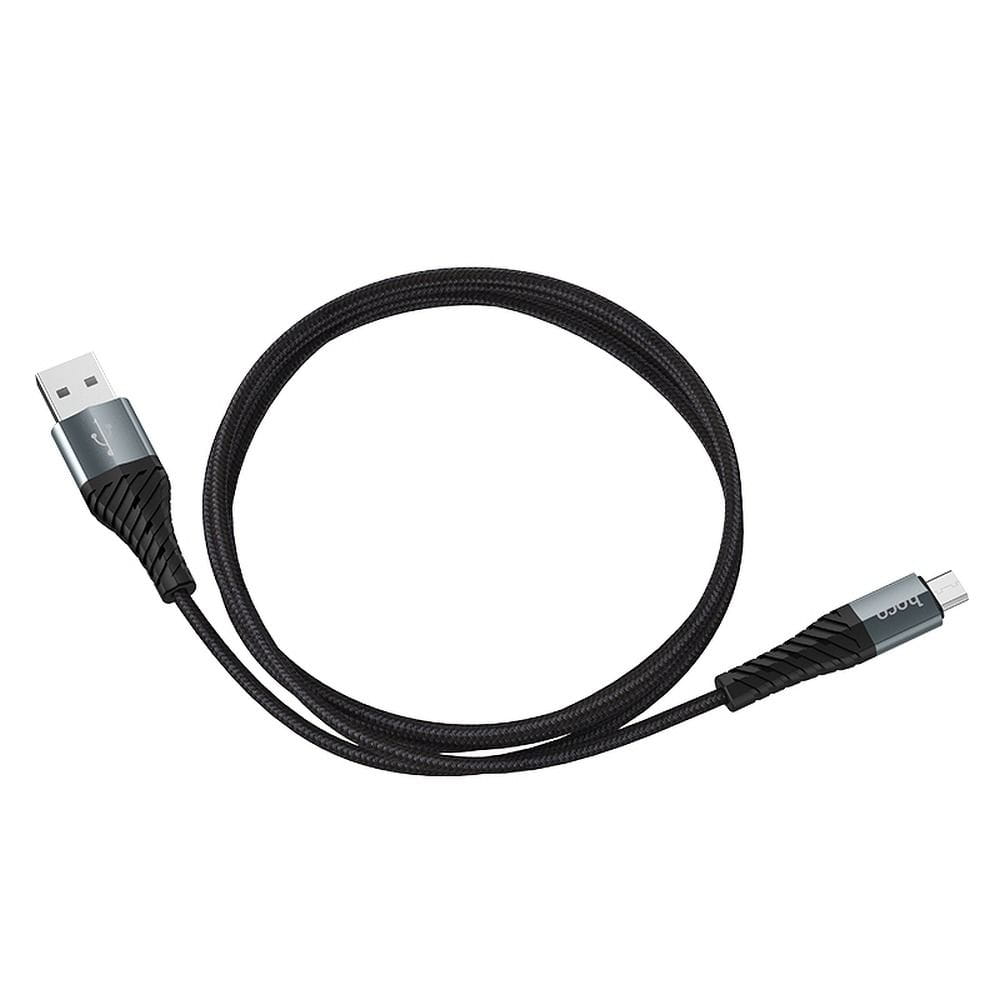 Kabel USB A do Micro USB Hoco 2,4A 1 m X38 czarny (2).jpg