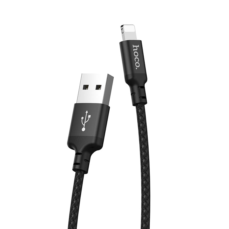 Kabel USB A do Lightning 1 m X14 czarny Hoco (8).jpg
