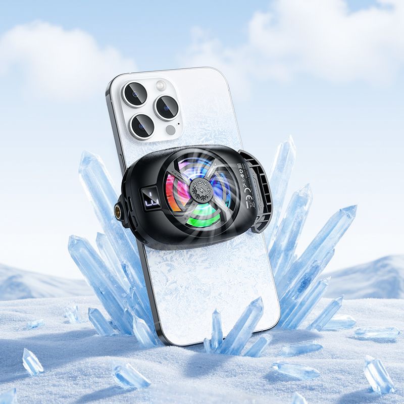 Wentylator przenośny do telefonu GM76 czarny Hoco (3).jpg