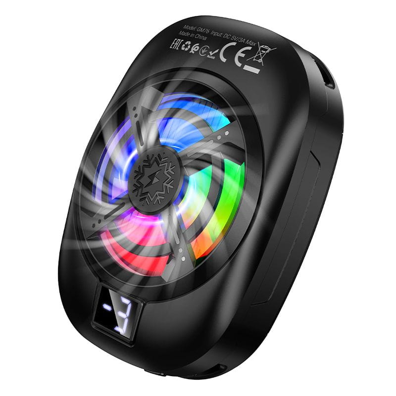 Wentylator przenośny do telefonu GM76 czarny Hoco (6).jpg