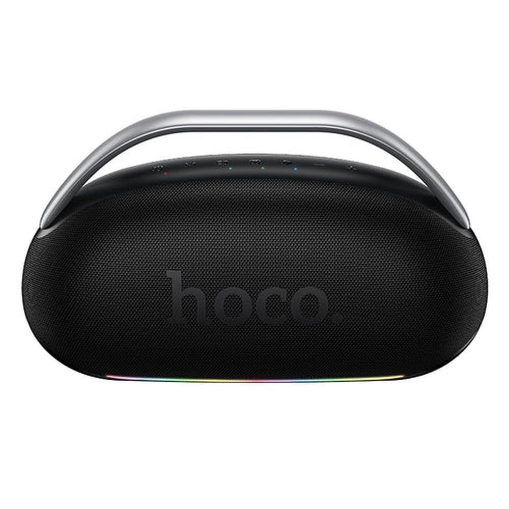 Głośnik bezprzewodowy 300W 8h + 2 x bezprzewodowe mikrofony Hoco HT2 czarny (7).jpg