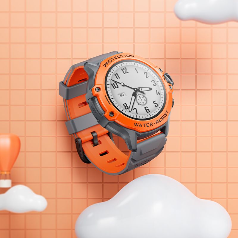 Smartwatch dla dzieci Hoco 1,28 4G GPS z funkcją rozmowy Y107 pomarańczowy (3).jpg
