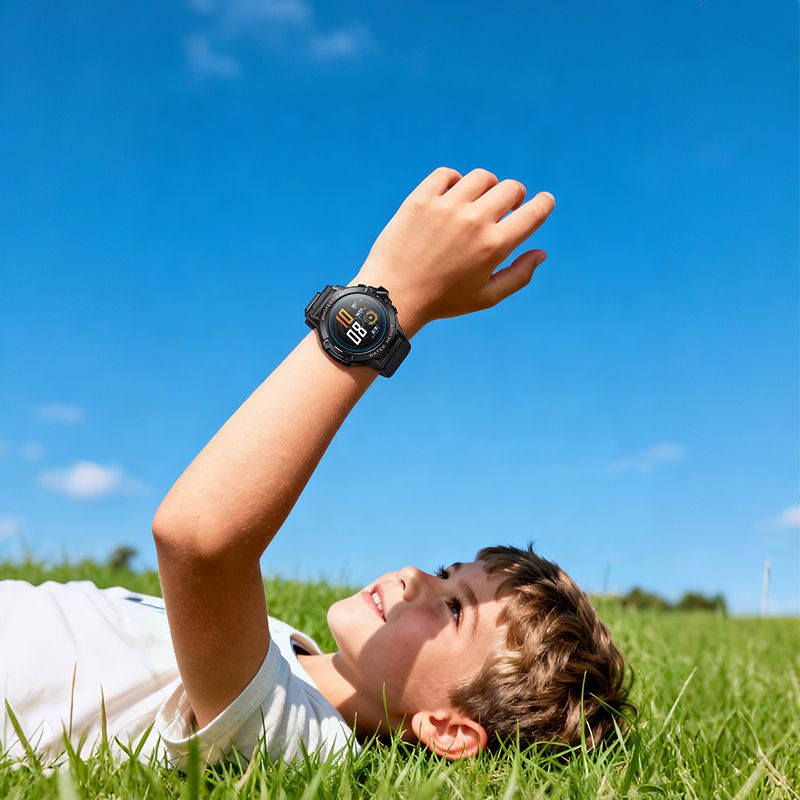 Smartwatch dla dzieci Hoco 1,28 4G GPS z funkcją rozmowy Y107 czarny (3).jpg