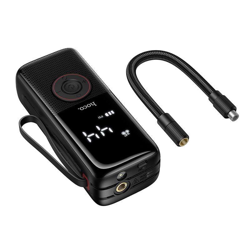 Kompresor samochodowy Hoco bezprzewodowy 4000mAh ZP18 czarny (6).jpg