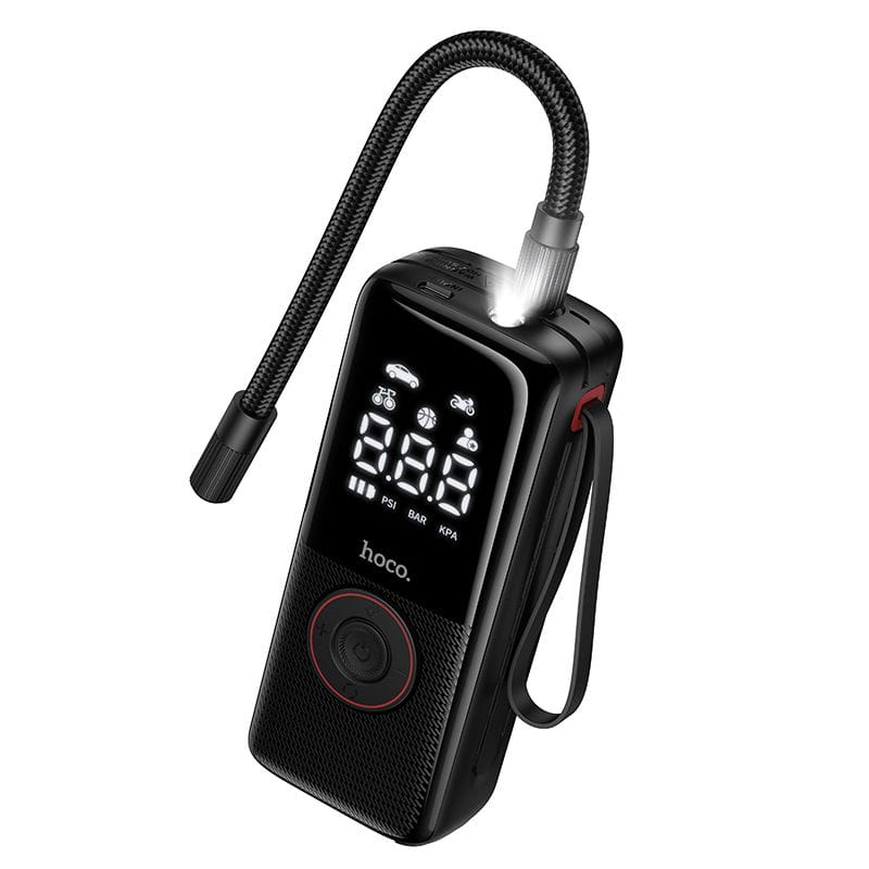 Kompresor samochodowy Hoco bezprzewodowy 4000mAh ZP18 czarny (9).jpg