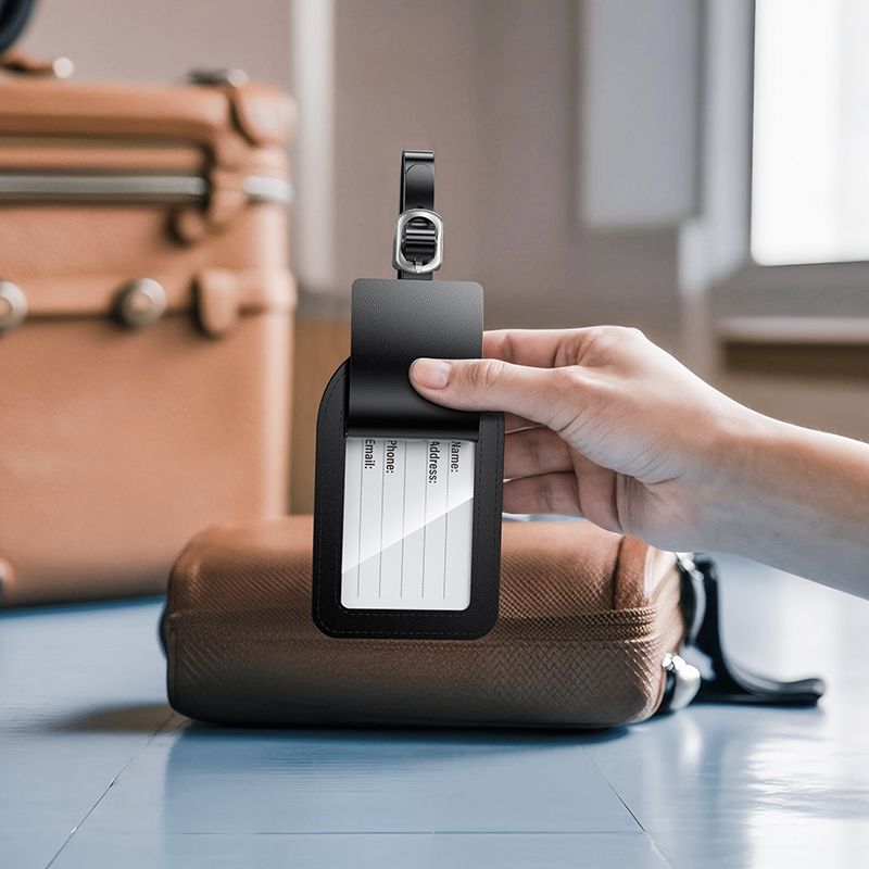 Lokalizator zgodny z Apple Find My Hoco E91H do bagażu czarny (2).jpg