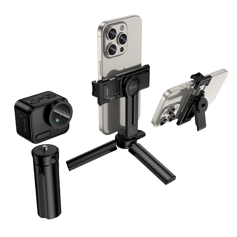Uchwyt selfie stick tripod Hoco K100 czarny (7).jpg