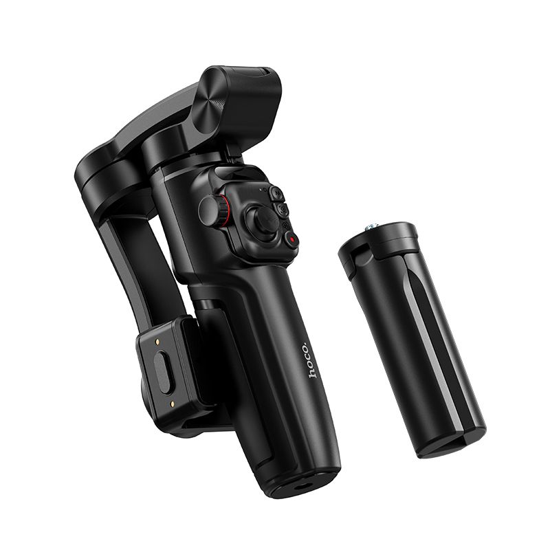 Gimbal z 3-osiową stabilizacją z pilotem bezprzewodowym Hoco K91 czarny (5).jpg