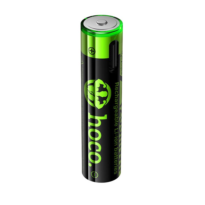 Bateria akumulatorowa AAA R3 320 mAh z gniazdem USB C + kabel USB A do 2 x USB C 2 szt Hoco JA4 czarna (9).jpg