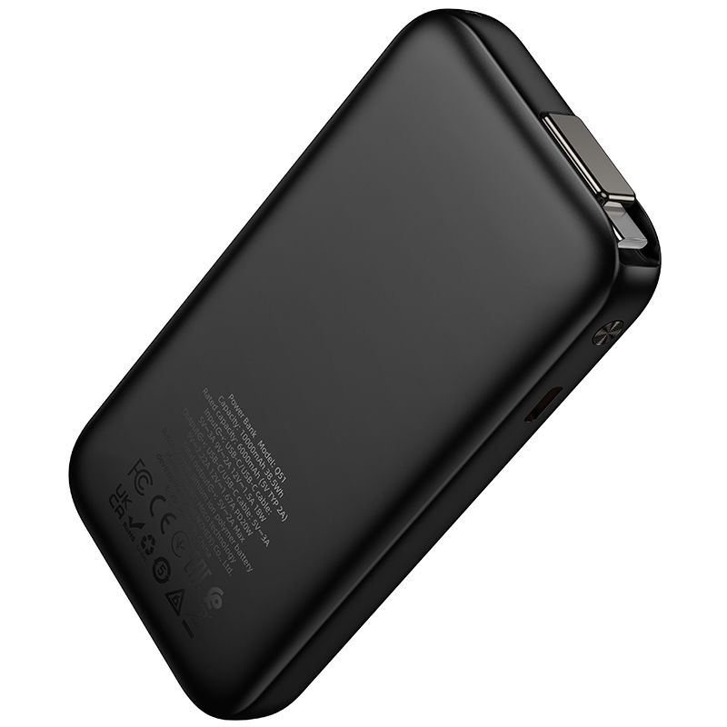 Powerbank Hoco 10000 mAh QC PD 20W ze zwijanym kablem USB C Q51 czarny (5).jpg