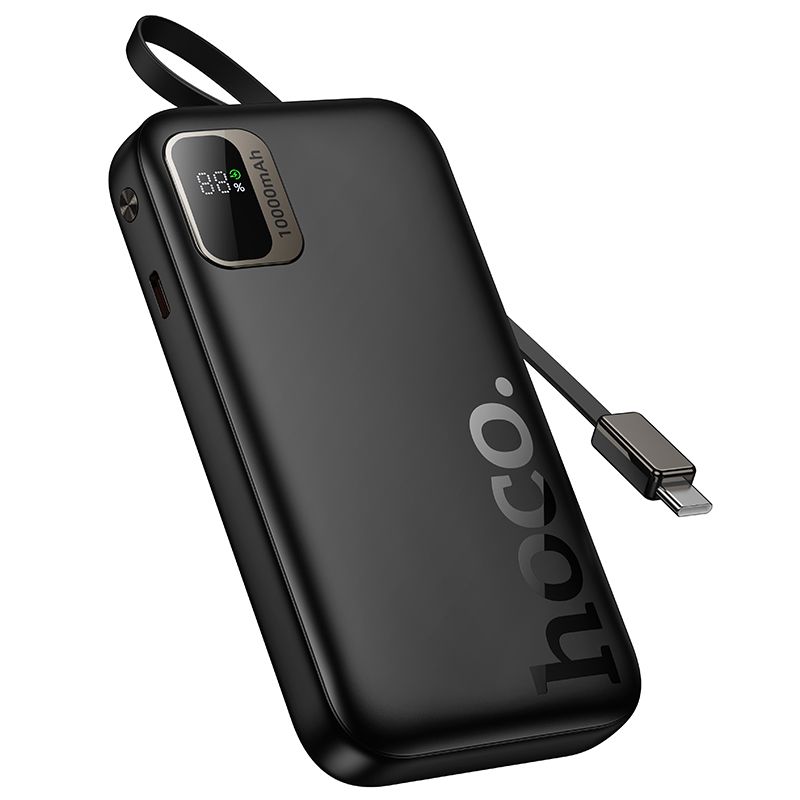Powerbank Hoco 10000 mAh QC PD 20W ze zwijanym kablem USB C Q51 czarny (6).jpg