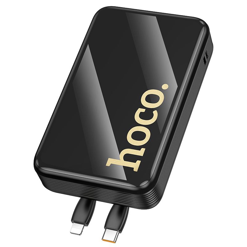 Powerbank Hoco 20000 mAh QC PD 22,5W z wbudowanymi kablami USB C + Lightning Q37A czarny (5).jpg